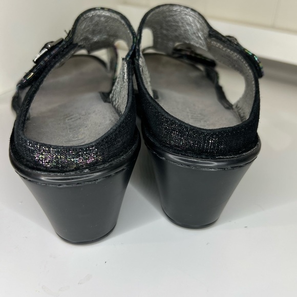 Alegría Sanita Adjustable Buckle Leather Irridescent sandals size 39 - Picture 5 of 10